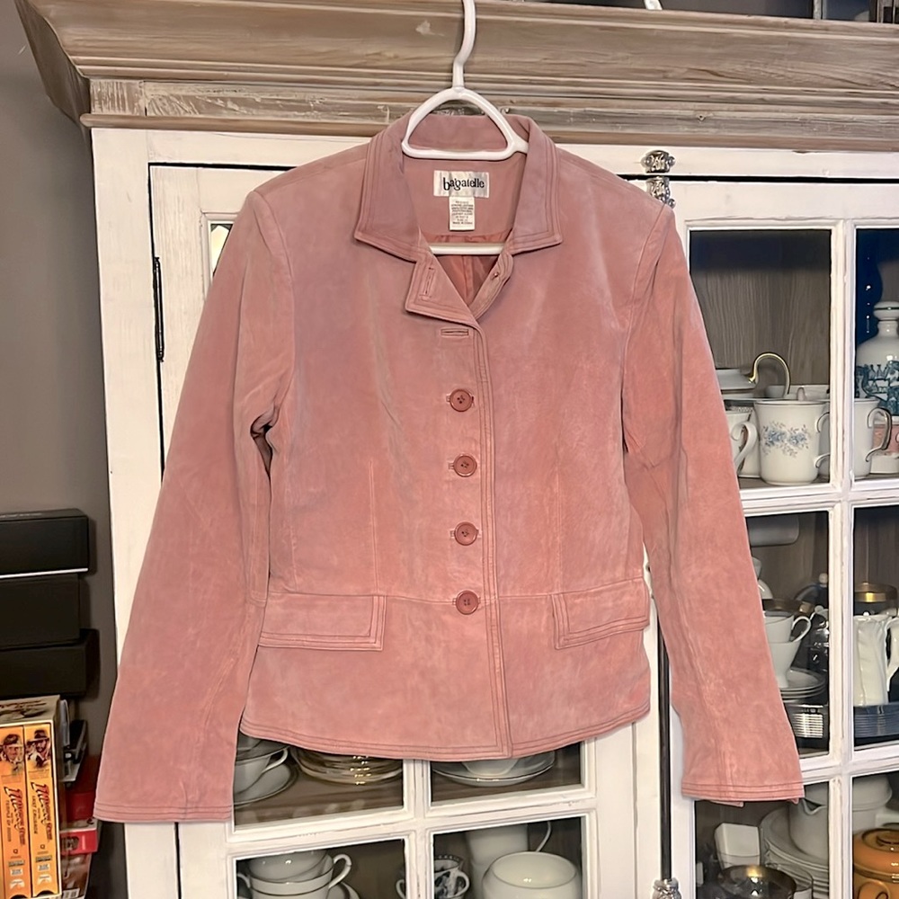 BAGATELLE GENUINE LEATHER BLUSH JACKET, 12